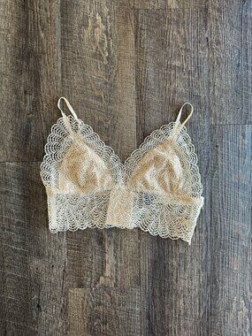 Jonathan Simkhai Lace Bralette in Blush - Size S, NWOT